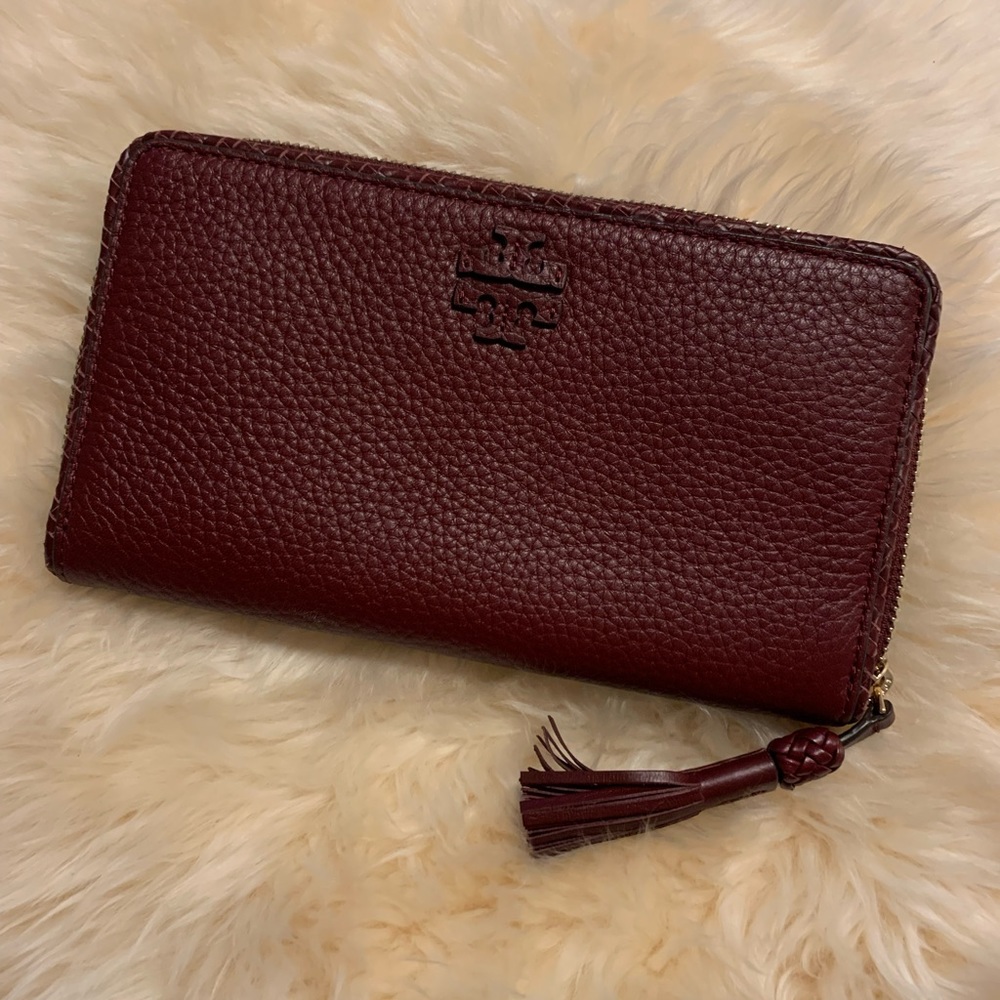 New Tory Burch Taylor Zip Continental Wallet
